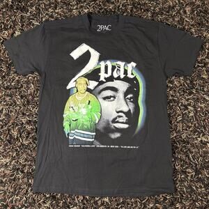 Tupac California Love Portrait Heavyweight Black T-Shirt Men’s Sz Large New